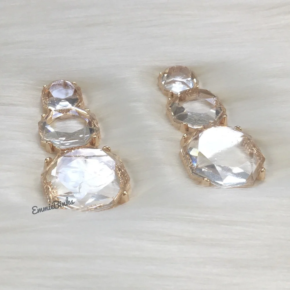 ✨3for$38  New Zara Clear Transparent Drop Earrings - Picture 4 of 13